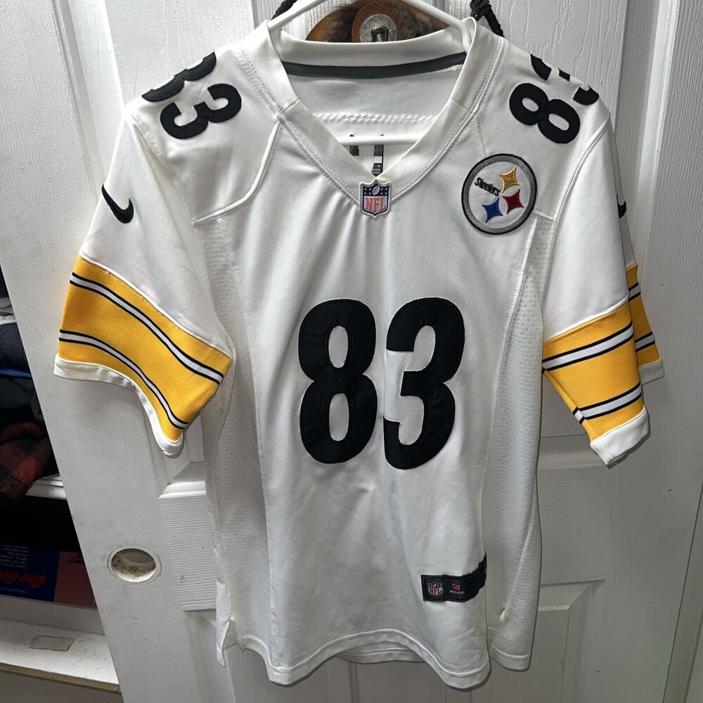 Nike Medium Heath Miller Pittsburgh Steelers Sewn Jersey #83